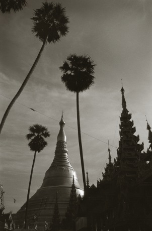 Shwedagon Pagoda,Rangoon,Burma,gelatin silver print