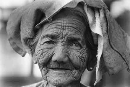 Old Woman,Portrait,Burma,gelatin silver print
