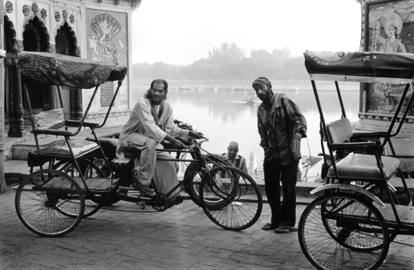 Rickshaw WallahsMathura ,India,gelatin silver print