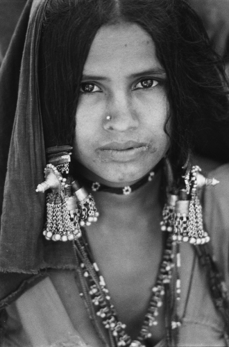 Young Banjari Woman,India,gelatin silver print