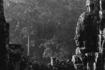 The Bayon,Angkor Wat,Cambodia,gelatin silver print
