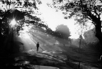 Country Road,burma,myanmar,mrauk u,burma landscape,gelatin silver print