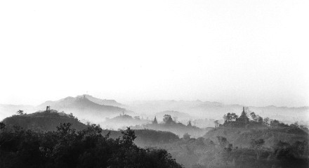 shwetaung paya,burma,myanmar,mrauk u,burma landscape,gelatin silver print