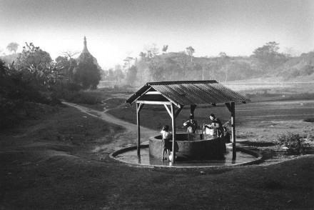 Well,Burma,landscape,Mrauk U,gelatin silver print