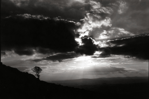 Sunset,Peter Tavy,Dartmoor,gelatin silver print
