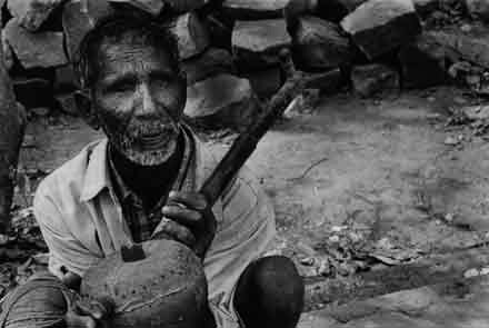 Musician,Portrait,Khajuraho,Madhya Pradesh,India,gelatin silver print