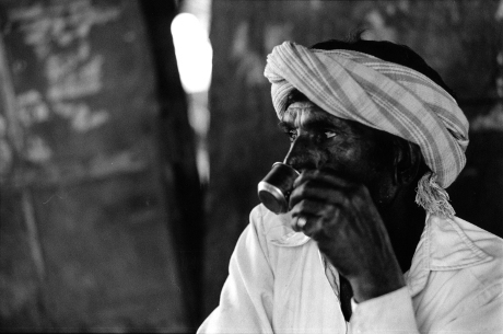 tribal man,Portrait,Gujarat,India,gelatin silver print