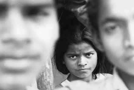Little Sister,Portrait,India,gelatin silver print