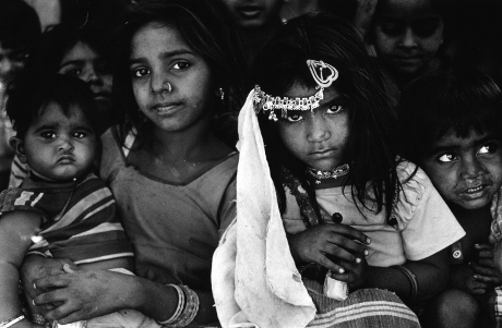 village kids,virampur,Portrait,Kutch,Gujarat,India,gelatin silver print