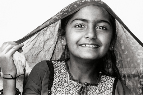Jat tribal girl,Portrait,Kutch,Gujarat,India,gelatin silver print