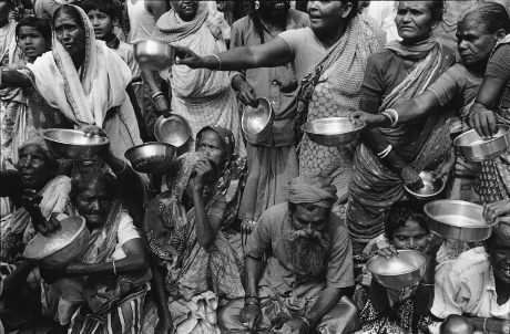 Begging,West Bengal,Maa Tara Temple,India,gelatin silver print