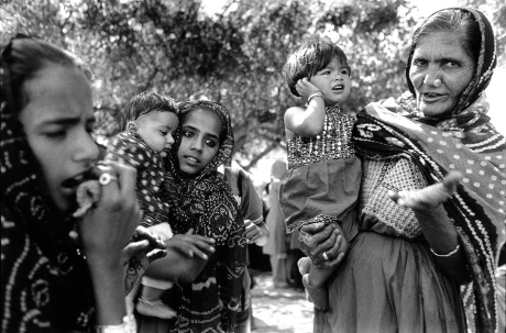 Garasia Jat, tribal family,Portrait,Kutch,Gujarat,India,gelatin silver print
