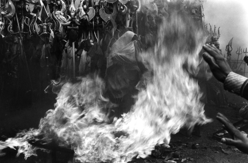 Jyothi Puja,Shivratri,Madhya Pradesh,India,gelatin silver print