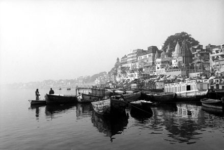 The Ganges,Landscape,Varanasi,India,gelatin silver print