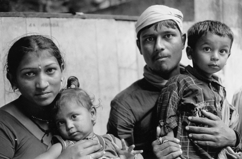 indian portrait,family portrait,Nagpur,tribalportrait,India,gelatin silver print