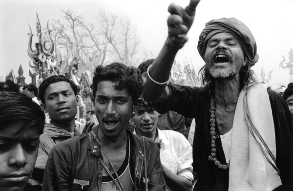 Music 3,Madhya Pradesh,Pilgrims,Shivratri,India,gelatin silver print