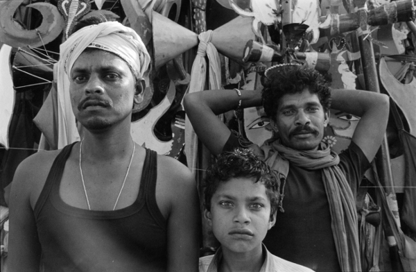 Three Pilgrims,Pachmarhi,India,gelatin silver print