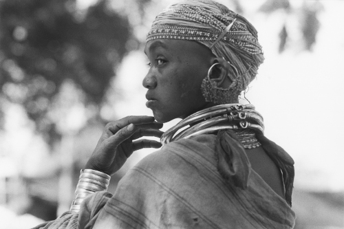 Young Bonda Woman,Orissa,India,gelatin silver print