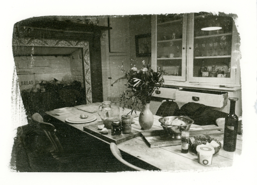 Kitchen, The Haven, Prussia Cove,cornwall, silver emulsion print