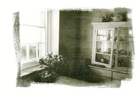 Kitchen, The Watchtower, Prussia Cove, silver emulsion print