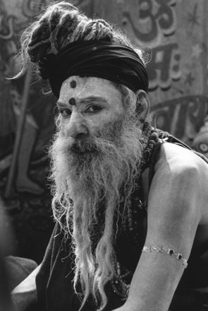 Aghori Baba,Sadhu,Haridwar,Portrait,India,gelatin silver print
