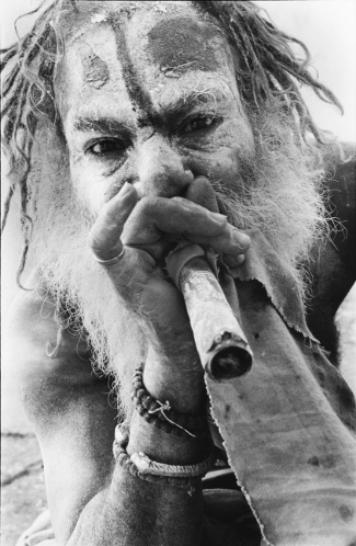 Phool Baba 1,Sadhu,Varanasi,India,gelatin silver print