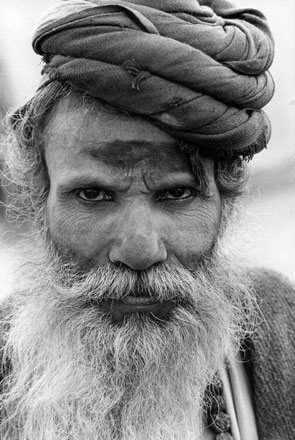 Sadhus,Magh Mela,Allahabad,Portrait,India,gelatin silver print
