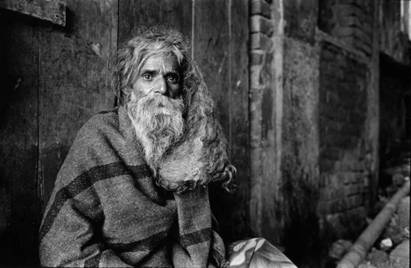 Sadhu,Mathura,Portrait,India,gelatin silver print